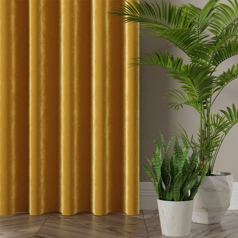 VELVI Tkanina na zasłony, wys. 300cm, kolor 019 żółty/szafranowy VELVI0/TDP/019/000300/1