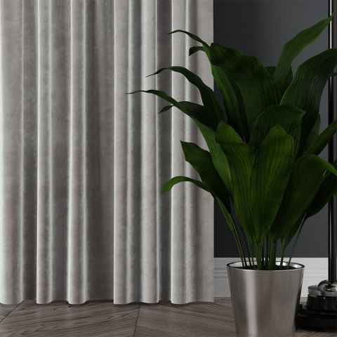 VELVI Tkanina na zasłony, wys. 300cm, kolor 020 szary VELVI0/TDP/020/000300/1