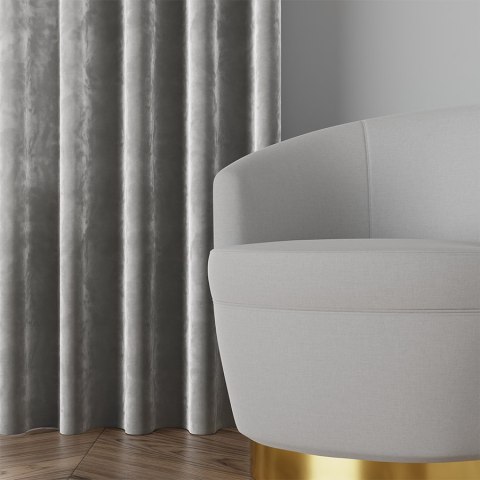 VELVI Tkanina na zasłony, wys. 300cm, kolor 021 pastelowy szary VELVI0/TDP/021/000300/1