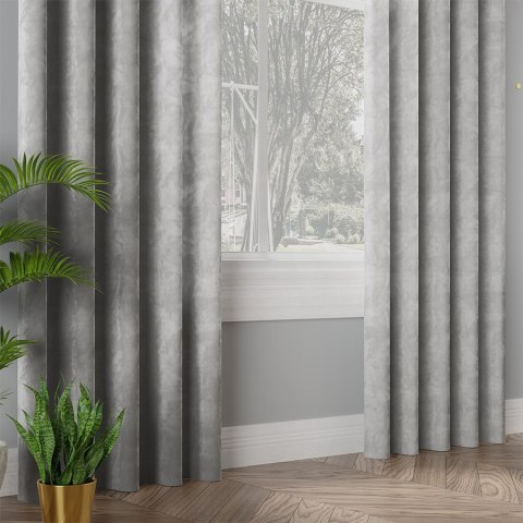 VELVI Tkanina na zasłony, wys. 300cm, kolor 021 pastelowy szary VELVI0/TDP/021/000300/1