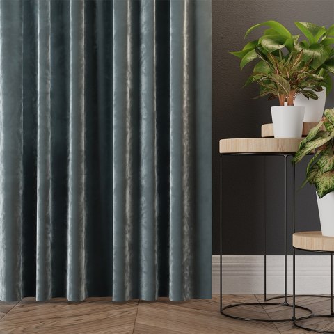 VELVI Tkanina na zasłony, wys. 300cm, kolor 063 niebieski VELVI0/TDP/063/000300/1