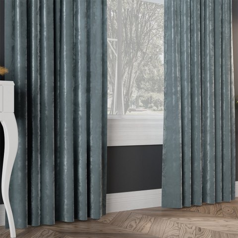 VELVI Tkanina na zasłony, wys. 300cm, kolor 063 niebieski VELVI0/TDP/063/000300/1