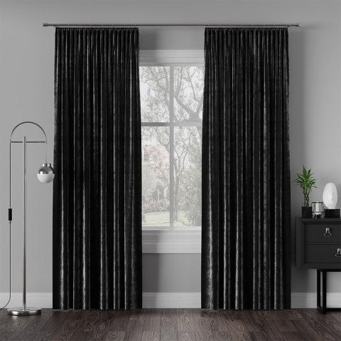 VELVI Tkanina na zasłony, wys. 300cm, kolor 111 czarny VELVI0/TDP/111/000300/1