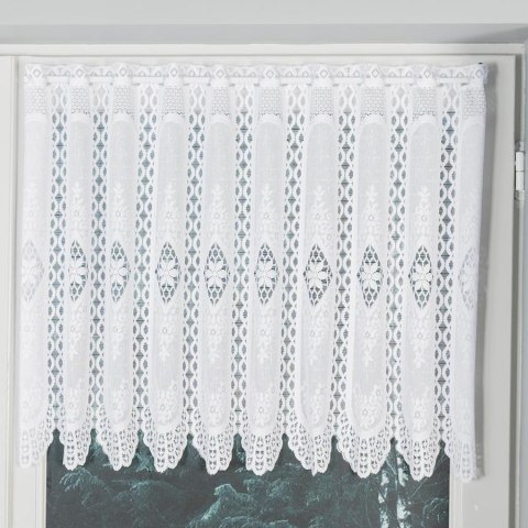Zazdrostka żakardowa panelowa, wys. 70cm, kolor biały 107806/000/001/000070/1