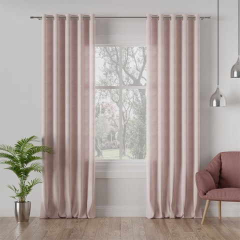 MILAS Tkanina na zasłony, wys. 290cm, kolor 444 pastelowy różowy MILAS0/000/444/000290/1