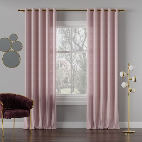 MILAS Tkanina na zasłony, wys. 290cm, kolor 445 ciemny pastelowy różowy MILAS0/000/445/000290/1