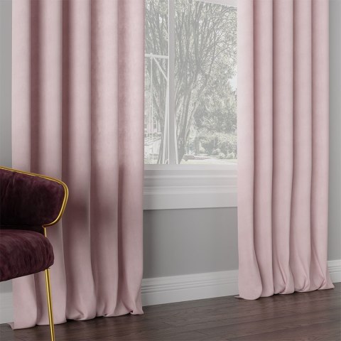 MILAS Tkanina na zasłony, wys. 290cm, kolor 445 ciemny pastelowy różowy MILAS0/000/445/000290/1