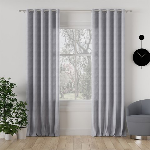 MILAS Tkanina na zasłony, wys. 290cm, kolor 448 pastelowy szary MILAS0/000/448/000290/1