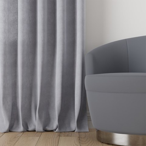 MILAS Tkanina na zasłony, wys. 290cm, kolor 448 pastelowy szary MILAS0/000/448/000290/1