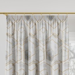 HEKSAN Tkanina dekoracyjna BLANKO, szer.145cm, kolor biały ze złotym D00113/BLA/001/145000/1