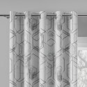 HEKSAN Tkanina dekoracyjna BLANKO, szer.145cm, kolor biały ze srebrnym D00113/BLA/002/145000/1