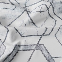 HEKSAN Tkanina dekoracyjna BLANKO, szer.145cm, kolor biały ze srebrnym D00113/BLA/002/145000/1
