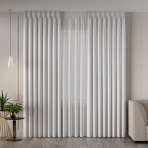 LIMA WODOODPORNA Tkanina na zasłony, wys. 300cm, kolor 078 biały 318287/TDP/W78/000300/1