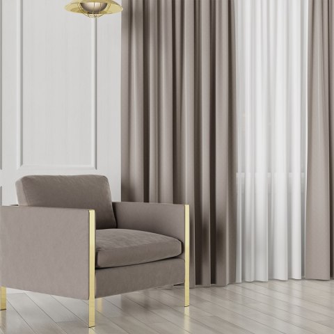 LIMA Tkanina na zasłony, wys. 300cm, kolor 013 beżowoszary 318287/TDP/013/000300/1