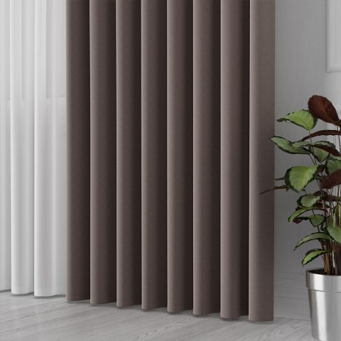 LIMA Tkanina na zasłony, wys. 300cm, kolor 017 brązowy 318287/TDP/017/000300/1