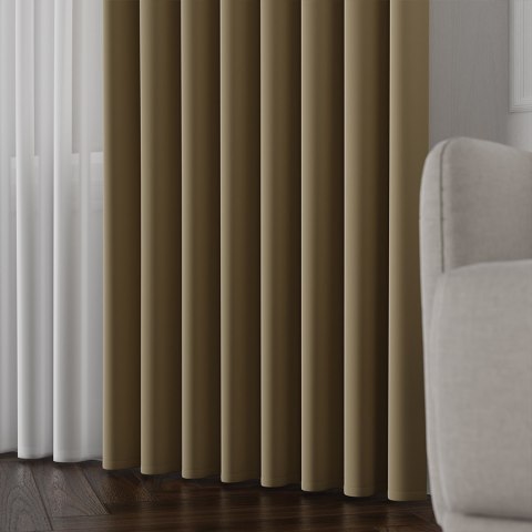 LIMA Tkanina na zasłony, wys. 300cm, kolor 018 khaki 318287/TDP/018/000300/1