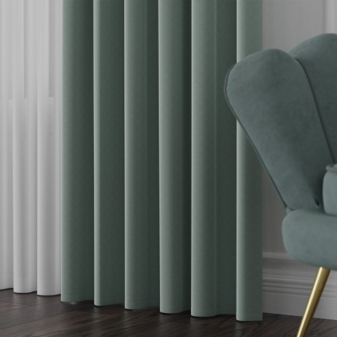 LIMA Tkanina na zasłony, wys. 300cm, kolor 020 szałwiowa zieleń 318287/TDP/020/000300/1