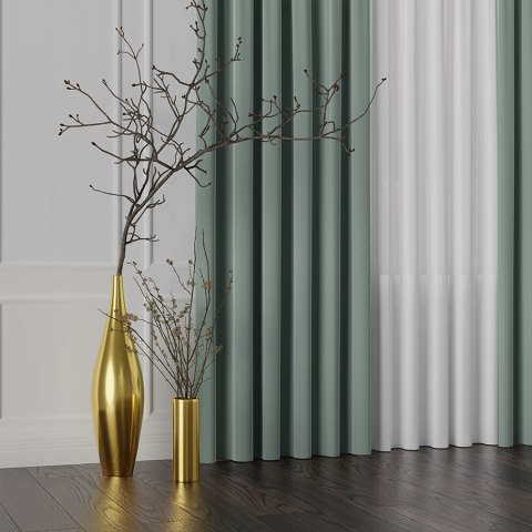 LIMA Tkanina na zasłony, wys. 300cm, kolor 020 szałwiowa zieleń 318287/TDP/020/000300/1