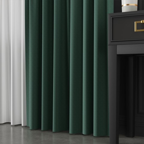LIMA Tkanina na zasłony, wys. 300cm, kolor 023 ciemny zielony; butelkowy 318287/TDP/023/000300/1