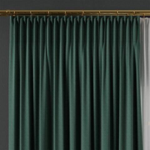 LIMA Tkanina na zasłony, wys. 300cm, kolor 023 ciemny zielony; butelkowy 318287/TDP/023/000300/1