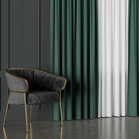 LIMA Tkanina na zasłony, wys. 300cm, kolor 023 ciemny zielony; butelkowy 318287/TDP/023/000300/1