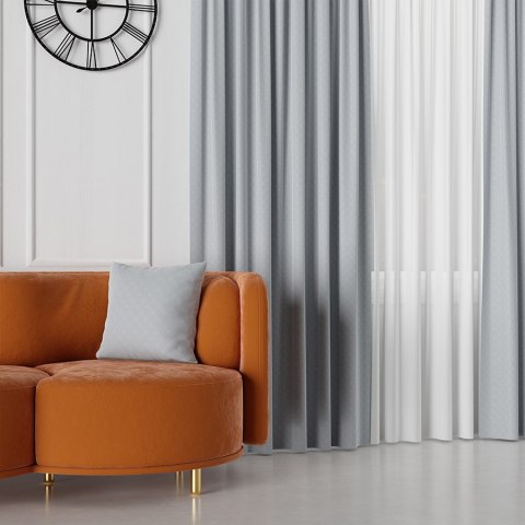 LIMA Tkanina na zasłony, wys. 300cm, kolor 026 niebieskoszary 318287/TDP/026/000300/1