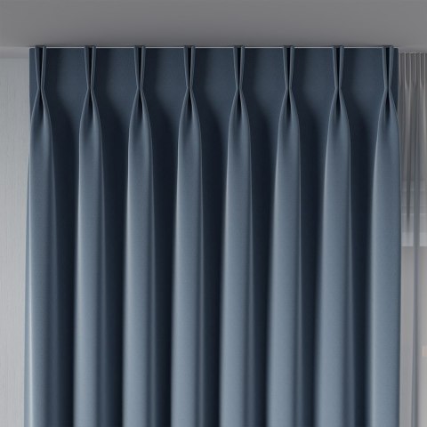LIMA Tkanina na zasłony, wys. 300cm, kolor 028 ciemny niebieski 318287/TDP/028/000300/1