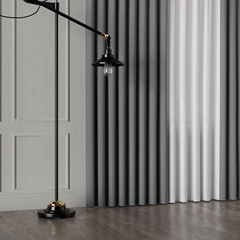 LIMA Tkanina na zasłony, wys. 300cm, kolor 031 ciemny szary 318287/TDP/031/000300/1