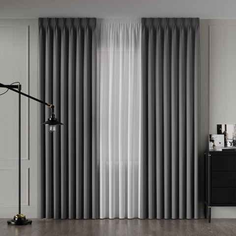 LIMA Tkanina na zasłony, wys. 300cm, kolor 035 chłodny brązowy 318287/TDP/035/000300/1