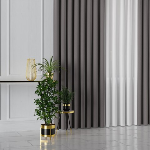 LIMA Tkanina na zasłony, wys. 300cm, kolor 035 chłodny brązowy 318287/TDP/035/000300/1