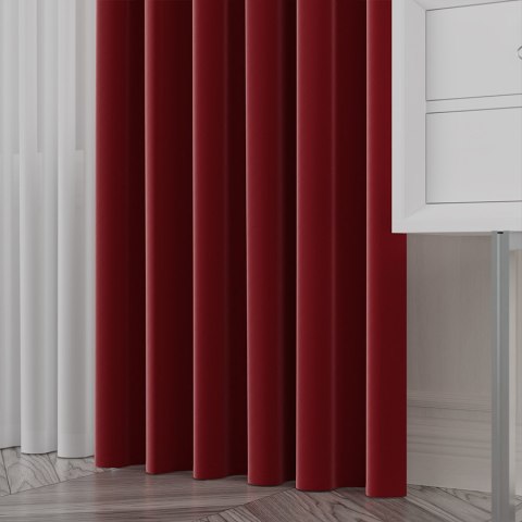 LIMA Tkanina na zasłony, wys. 300cm, kolor 046 czerwony 318287/TDP/046/000300/1