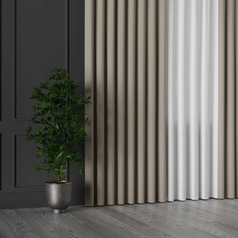 LIMA Tkanina na zasłony, wys. 300cm, kolor 050 nude 318287/TDP/050/000300/1