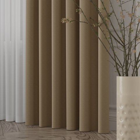 LIMA Tkanina na zasłony, wys. 300cm, kolor 051 ciepły brązowy 318287/TDP/051/000300/1