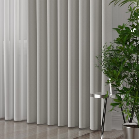 LIMA Tkanina na zasłony, wys. 300cm, kolor 070 ciepły jasny szary 318287/TDP/070/000300/1