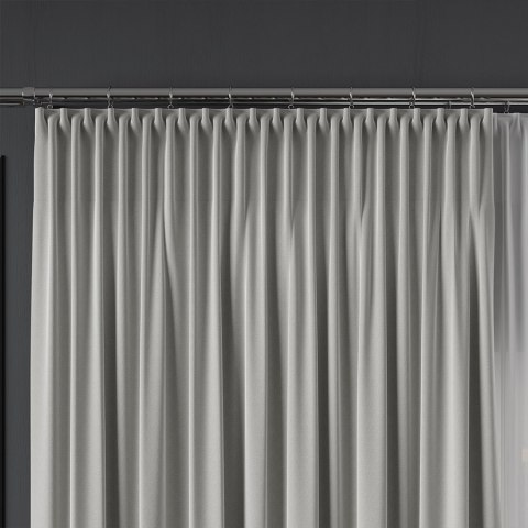 LIMA Tkanina na zasłony, wys. 300cm, kolor 071 pastelowy szary 318287/TDP/071/000300/1