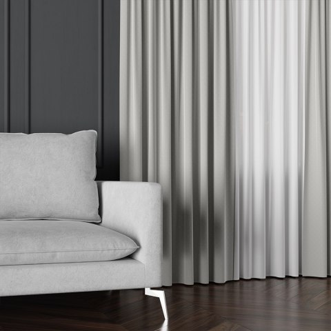LIMA Tkanina na zasłony, wys. 300cm, kolor 071 pastelowy szary 318287/TDP/071/000300/1