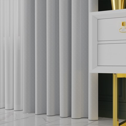 LIMA Tkanina na zasłony, wys. 300cm, kolor 076 jasny chłodny szary 318287/TDP/076/000300/1