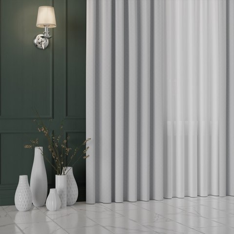 LIMA Tkanina na zasłony, wys. 300cm, kolor 076 jasny chłodny szary 318287/TDP/076/000300/1