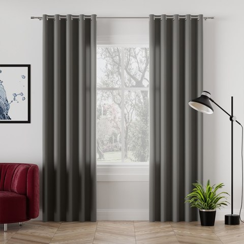 LOTUS Wodoodporna tkanina dekoracyjna, wys. 300cm, kolor 016 grafitowy TD0008/TDP/016/000300/1