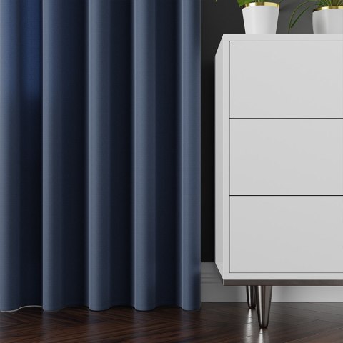 LOTUS Wodoodporna tkanina dekoracyjna, wys. 300cm, kolor 018 granatowy TD0008/TDP/018/000300/1