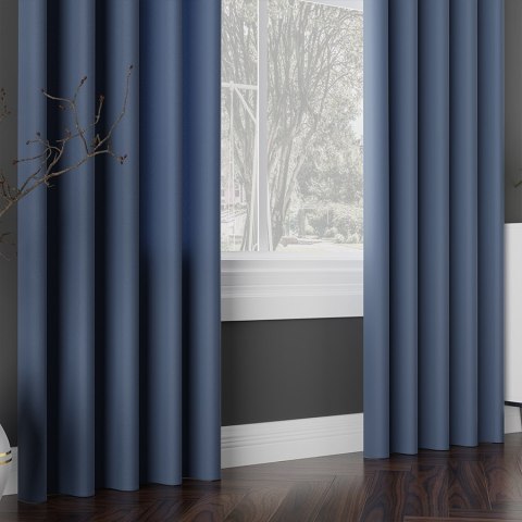 LOTUS Wodoodporna tkanina dekoracyjna, wys. 300cm, kolor 018 granatowy TD0008/TDP/018/000300/1