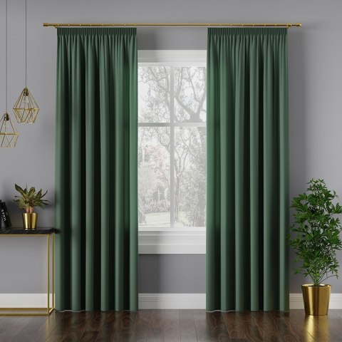 LOTUS Wodoodporna tkanina dekoracyjna, wys. 300cm, kolor 019 butelkowy zielony TD0008/TDP/019/000300/1