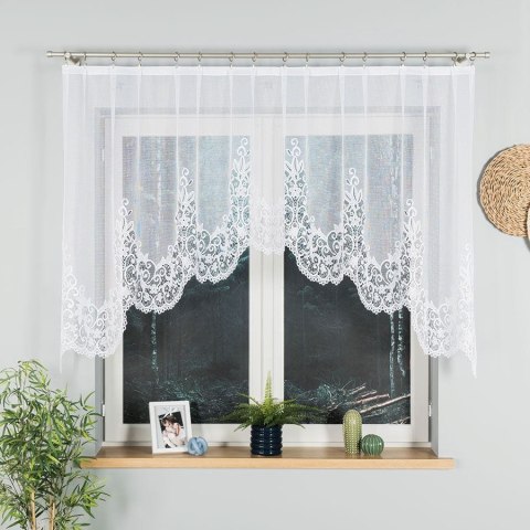 BERENIKA Firanka żakardowa gotowa, 120x250cm, kolor biały 004304/FBL/001/250120/1