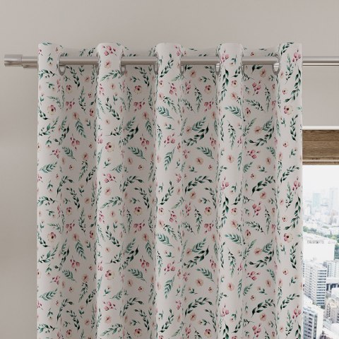 BIANKA Tkanina na zasłony OXFORD WODOODPORNY, szer. 145cm, kolor różowy D00127/OXW/002/145000/1