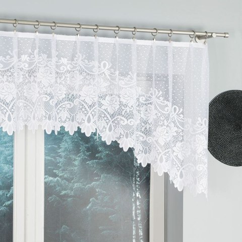 DEMETRIA Firanka żakardowa gotowa, 80x250cm, kolor biały 017480/FBL/001/250080/1