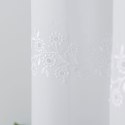 Firanka haftowana ze wzorem pasowym, wys.160cm, kolor biały 112746/000/001/000160/1