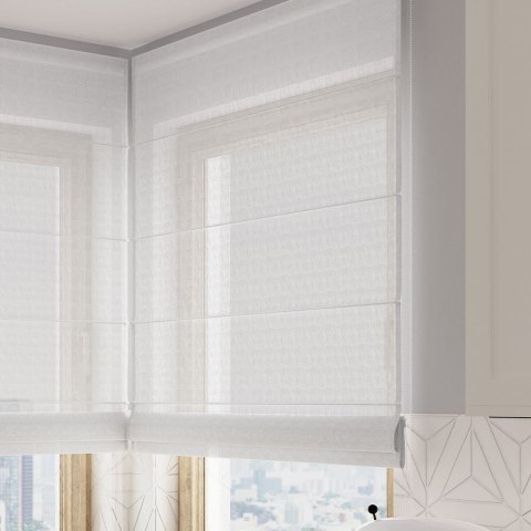 LINO Tkanina na zasłony, wys. 190cm, kolor biały, 036148 D00L96/LIN/001/000190/1