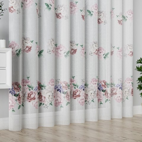 PEONI Firanka z ołowianką DOLLI, wys. 295cm, kolor różowy F00006/OLO/001/000290/1