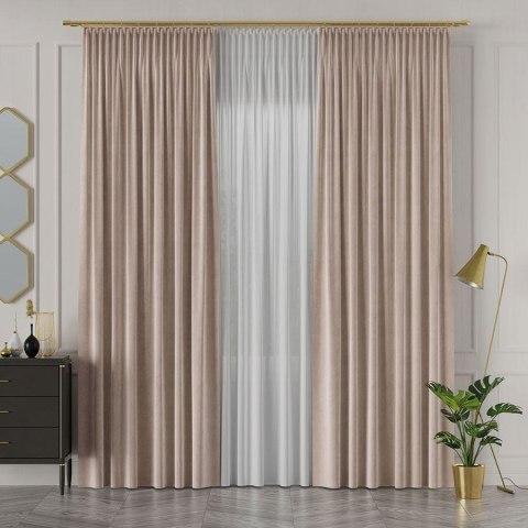 VELVET Tkanina na zasłony, wys. 300cm, kolor 002 beżowy VELVET/TZP/002/000300/1