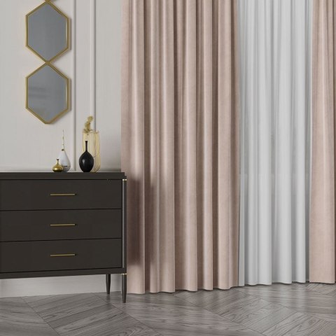VELVET Tkanina na zasłony, wys. 300cm, kolor 002 beżowy VELVET/TZP/002/000300/1